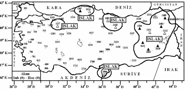 Şekil 4.9 Olayla aynı  yıldaki (0) Şubat – Haziran ayları arasındaki 5 aylık akım  verilerinin birleşik analiz sonuçları