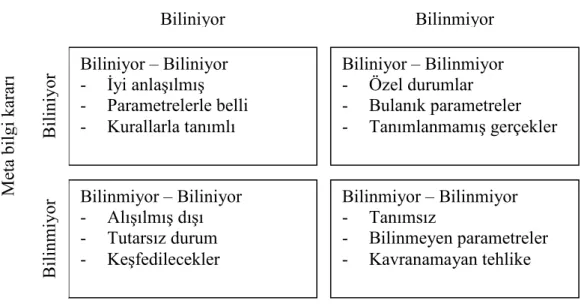 Şekil 1.1. Aktüel Bilgi Ve Meta Bilgi Arasındaki İlişki 