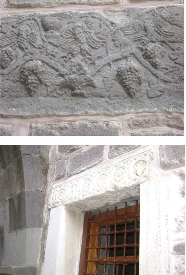 Fot. 11: Seyyid Harun Veli Camii duvarlarında Vervelit harabelerine ait parçalar 