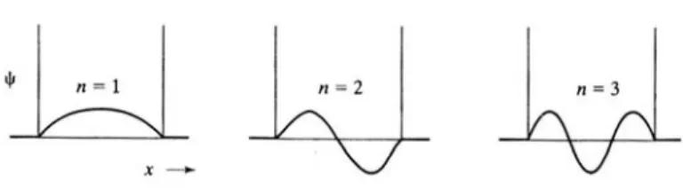 Şekil 4.3 ve 4.4’de sırasıyla dalga fonksiyonlarının ve olasılık  yoğunluklarının grafikleri verilmektedir