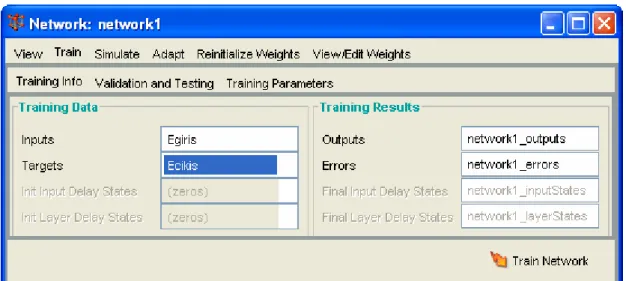 Şekil 3.12. Training info arayüzü. 