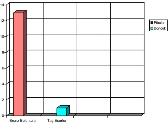 Grafik 6: 07MM34  Numaralı Mezar İçerisindeki Eser Dağılım Grafiği