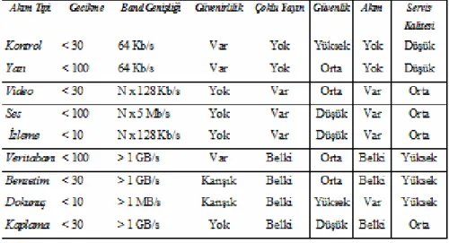 Tablo 3.1 Akım Performans İnceleme Tablosu, DeFanti ve Stevens 
