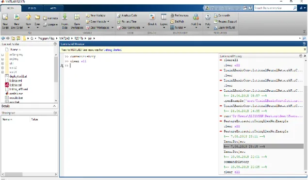 Şekil 4. 1. Matlab program açılış ekranı 