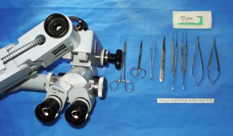 Şekil 10: Çalışmada kullanılan cerrahi ekipman. 