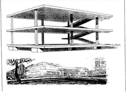 Şekil 4.9. Domino ev  ( Le Corbusier,1914-15 ).