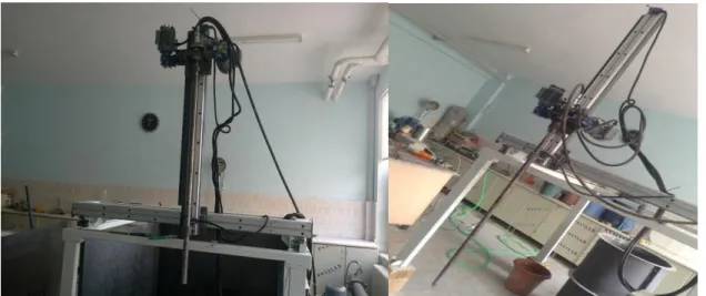 Şekil 3.4. Delgi makinesi ve tij 