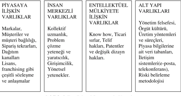 Şekil 2. 4. Entellektüel Sermayenin Unsurları 