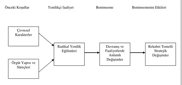 Şekil 5: Radikal Yenilik Modeli  Kaynak: http://weatherhead.cwru.edu/sprouts/2004/040101.pdf dan uyarlanmıştır.