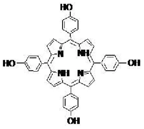 Şekil 3. 1. 5,10,15,20-tetrakis (4-hidroksifenil) Porfirin 