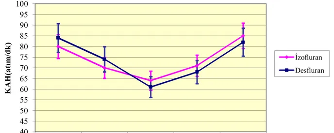 Grafik 2. Kalp atım hızı (KAH) değerleri