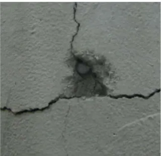 Şekil 5.6 Saplama etrafındaki betonun ezilmesi ve çekme kayma kırılması 