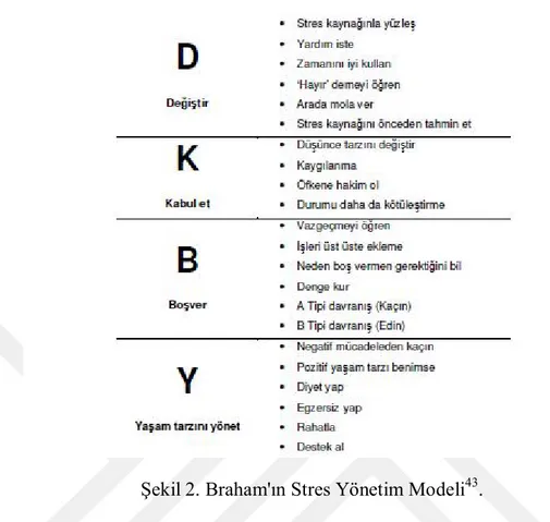 Şekil 2. Braham'ın Stres Yönetim Modeli 43 . 