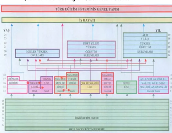 Şekil 1.2- Türk Milli Eğitim Sisteminde   Yöneltme 