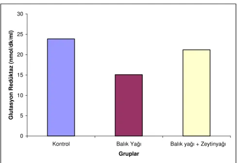 Şekil 5. Gruplara göre plazma GR değişimleri 