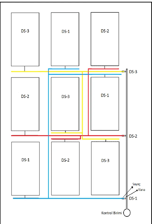 Şekil 3.3. Tarla deneme planı 