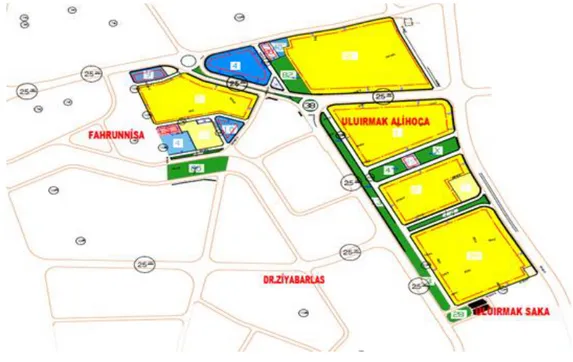 Figure 1. The map of implementation plan for Uluirmak area 