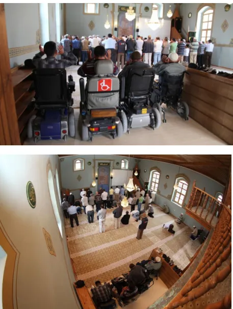 Figure  11.  A  place  of  worship  for  wheelchair users in the mosque. 