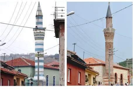 Figure  13-14.  Hacı  Hasan  Mosque  before and after restoration. 