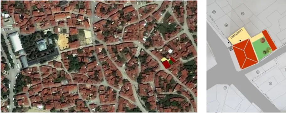 Figure  1-2.  Odunpazarı  Urban  Conservation  Area  and  Hacı  Hasan  Mosque. 