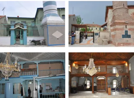 Figure  3-4.  Hacı  Hasan  Mosque,  before and after the restoration. 