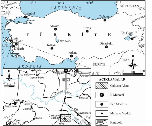 Şekil 3.8. Boğaziçi (Madrandere) mahallesi konum haritası 