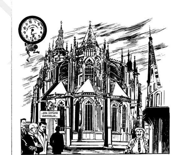 Şekil 4.8. Katedral Tasviri (Çizim: C. Montellier) (Kafka ve ark., 2009). 