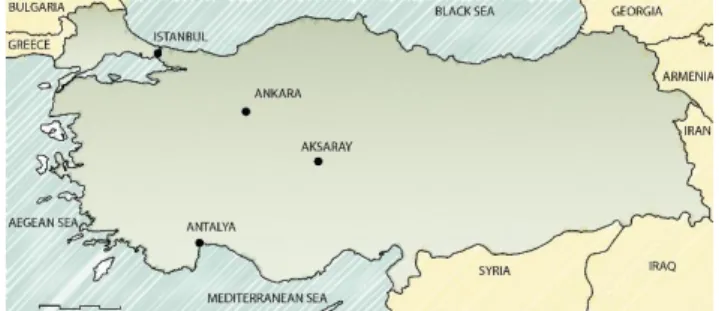 Figure 2. Location of Aksaray.  