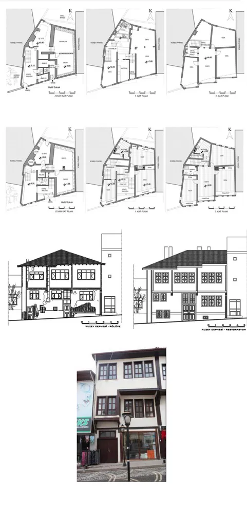 Figure  15.  The  survey  plan  of    the  traditional  house    at  block  133,  lot  109 (Sivas Kültür Varlıklarını Koruma  Kurulu archive)  