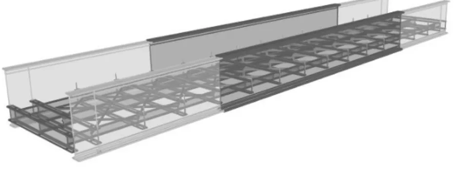 Şekil 1. Köprünün 3D model görünümü 