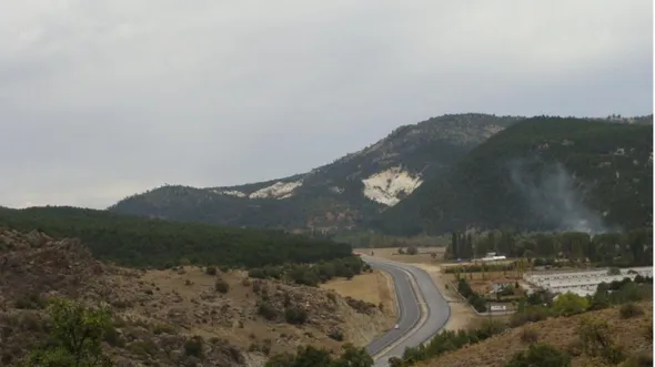 Foto  6.  Niketas  Khoniates’in  anlatımıyla  Boğaz  Tzibritze  adı  verilen  kesimde  daralır,  sonra  biraz  genişler  ve  tekrar  daralır