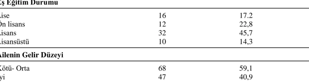 Çizelge 3.1.2. Hemşirelerin mesleki özelliklerine göre dağılımı (n=115). 