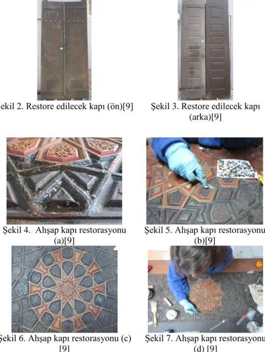 Şekil 6. Ahşap kapı restorasyonu (c)  [9] 