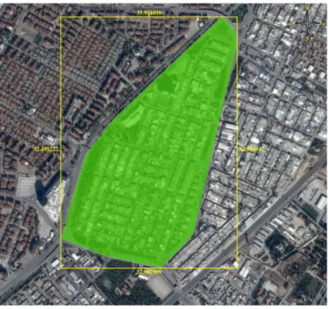 Figure 1. A sample neighborhood in city 