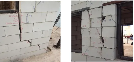 Şekil 6. Deney sonu itibariyle maksimum hasar durumları 
