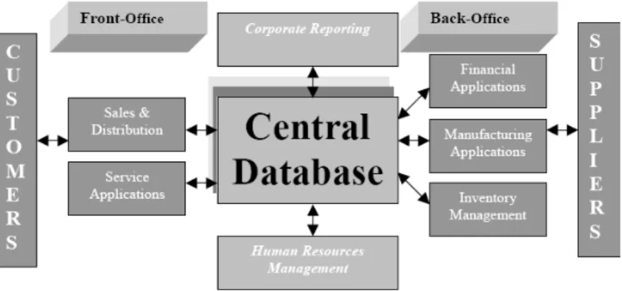 Figure 2. The framework of ERP systems (Rashid et al., 2002) 