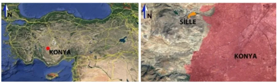 Figure  1.  Location  of  Sille  (Google  Earth, Date: 05.05.2017) 