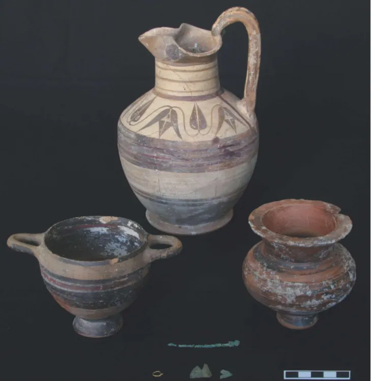 Fig. 12: 03BM04 Numaralı Mezarın Kontekst Buluntuları / Contexts of Tomb 03BM04. 