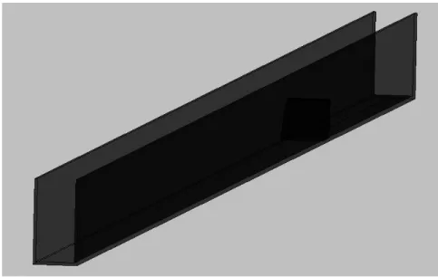 Figure 2. General view of the flume used in the study  