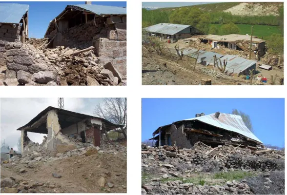 Şekil 2. Bingöl Depremi sonrası bazı fotoğraflar  2.1.3 Elazığ Depremi 
