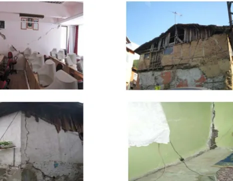 Şekil 4. Kütahya-Simav Depremi sonrası bazı fotoğraflar 