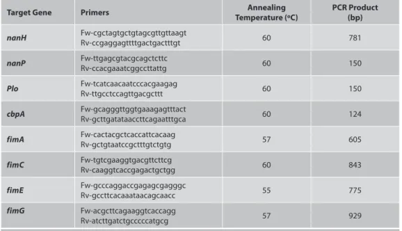Table 1. PCR primers used to amplify eight A. pyogenes virulence factor genes  19 Tablo 1