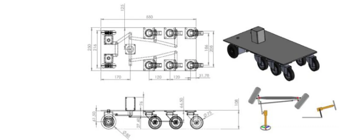 Şekil 6. Solidworks temel modelleme geometrisi ve ölçümlendirmeler 