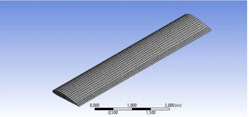 Figure 4. The obtained modes of the wing 