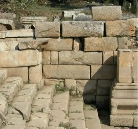 Figure 3: Hellenistic wall of West Stoa’s south border