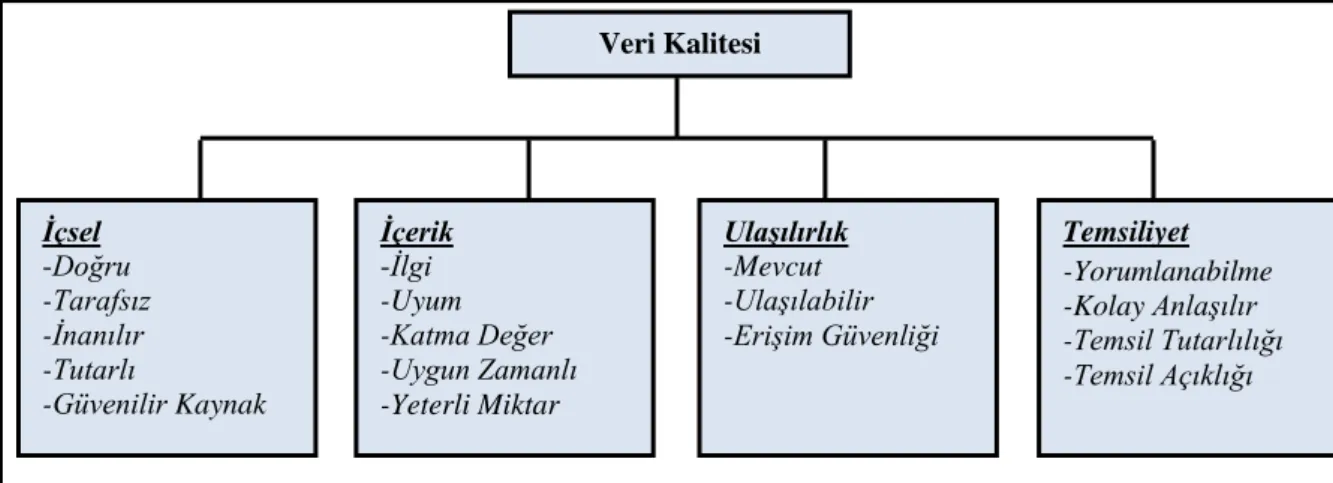 ġekil 5: Veri Kalitesinin Kavramsal Çerçevesi