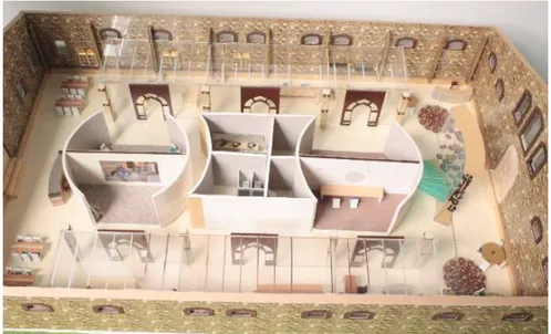 Figure 7. View of the model showing the ground level of the first design work 4.3.2 Museum of Traditional Stained-Glass Craftsmanship