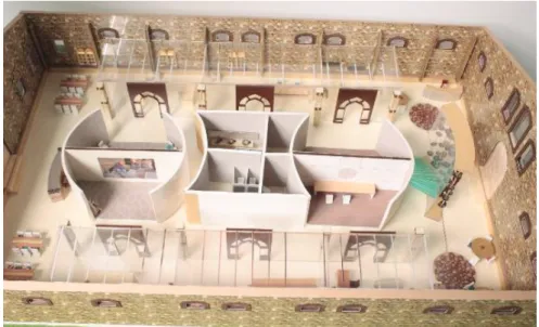 Figure 7. View of the model showing the ground level of the first design work 4.3.2 Museum of Traditional Stained-Glass Craftsmanship