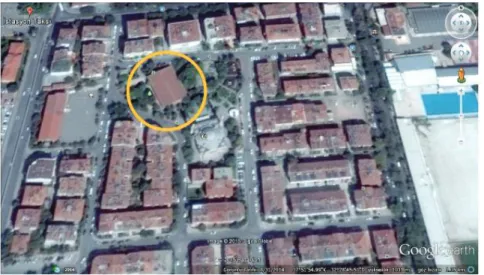 Figure 2. Nearby environment of Tantavi Depot Building within city (Source: Google Earth) 4.2 Design Process