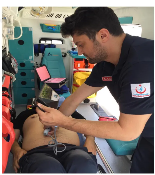 ġekil 3.2. Ambulansta USG Kullanımı 